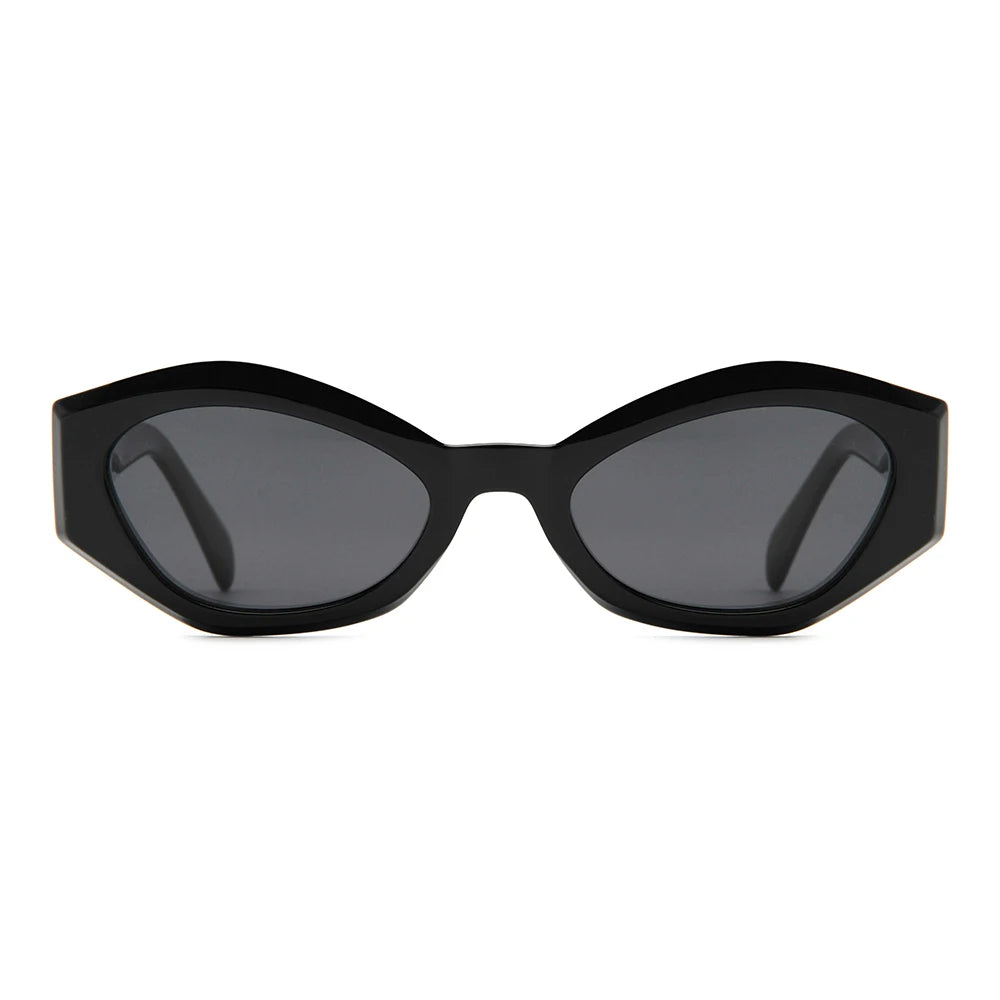Handmade Acetate Thick Cat Eye CR39 Sun Glasses for Men Chunky Square Women Sunglasses Retro 90S Shades UV400