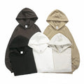 OEM ODM Thick Cotton Blend Hoodie Unisex Oversized High Neck Hooded Sweatshirt for Bulk Order