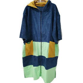 Changing Poncho with Hooded for Beach Sports Plain Rectangle Nonwoven 100% Cottonmicrofiber Fabric Surfing and Swimming CN;GUA