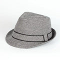 Fedora Hats Wholesale 2023 Unisex Classic Spring Autumn Checked Black White Swallow Gird Panama Custom Fedora Hat