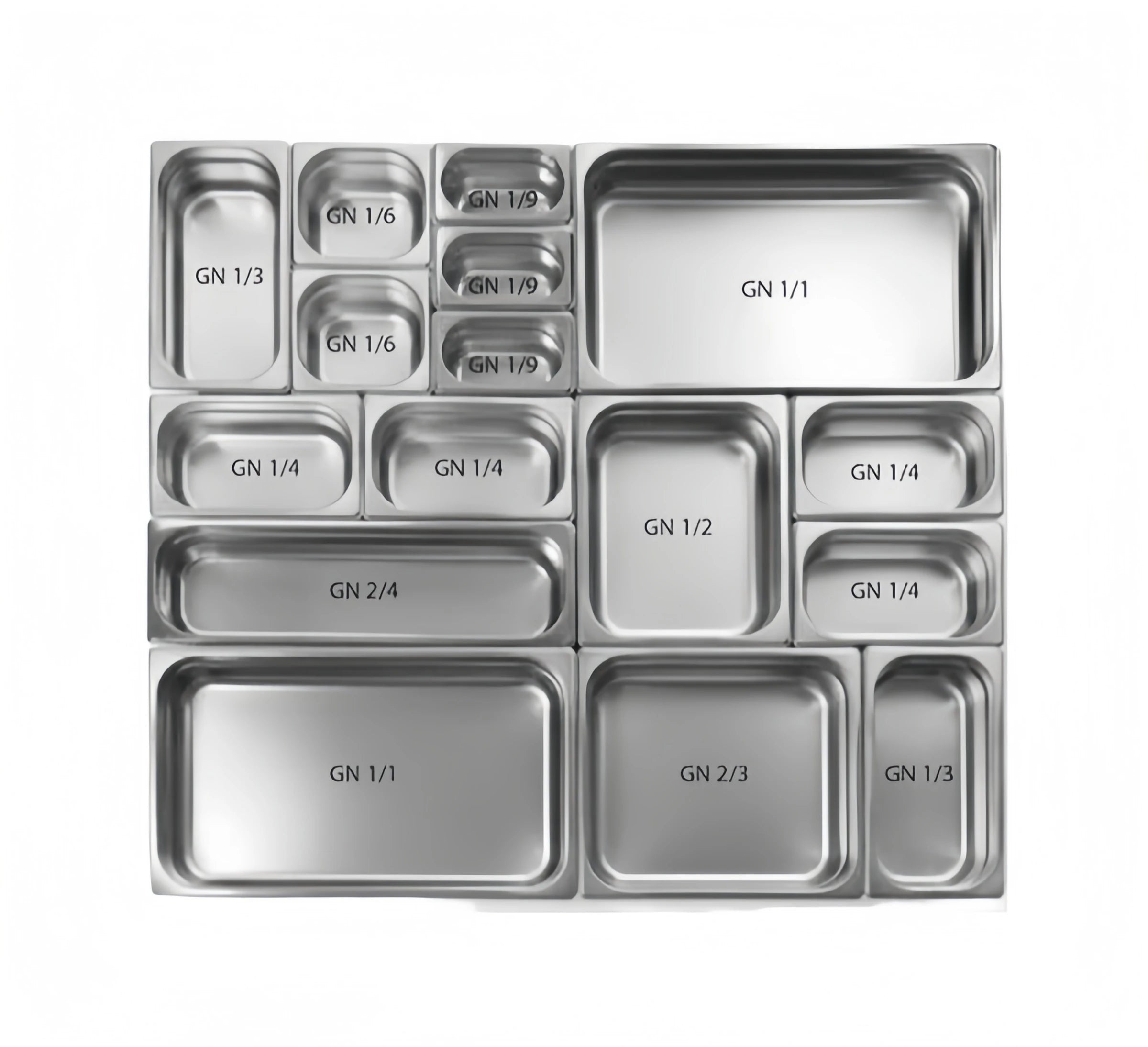 YITIAN Customizable Kitchen Multi Sizes Gastronorm Food Fast Food Dishes Large Capacity Serving Pots Gn Pans 210 Stainless Steel