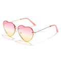 2023 Love Frame Glasses Street Popular Hot Sales Heart Shape Women Fashion Sunglasses