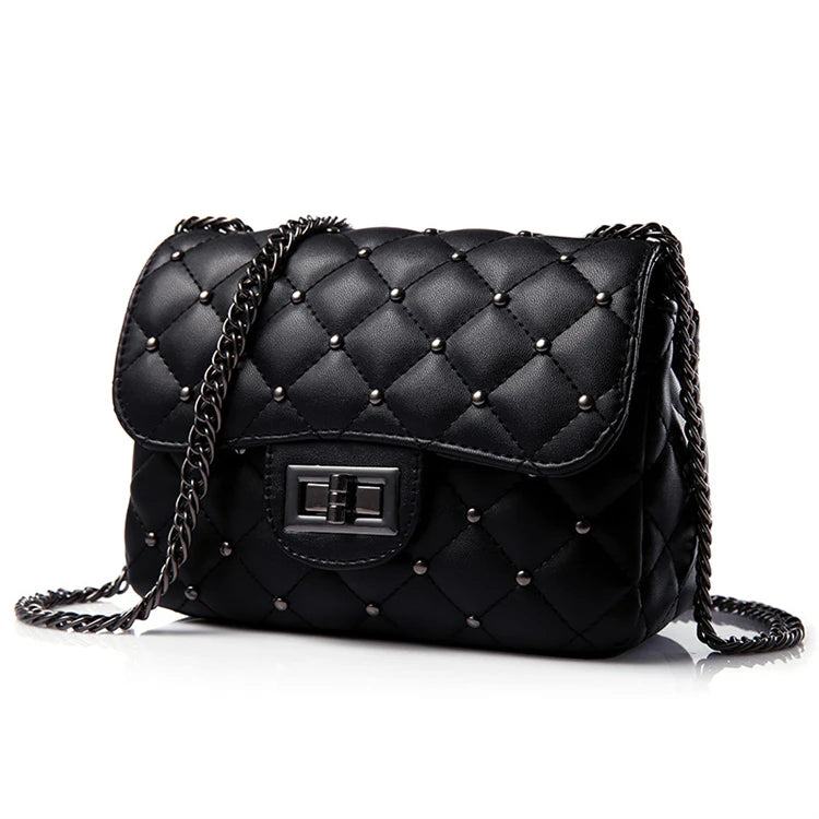 Ladies Round Chains New Style Crossbody Leather  Evening Bags Handbags Luxury
