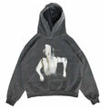 Wholesale New Fashion Windproof Loose Print Hoodie Sweatshirt Black Vintage Hoodies for Men
