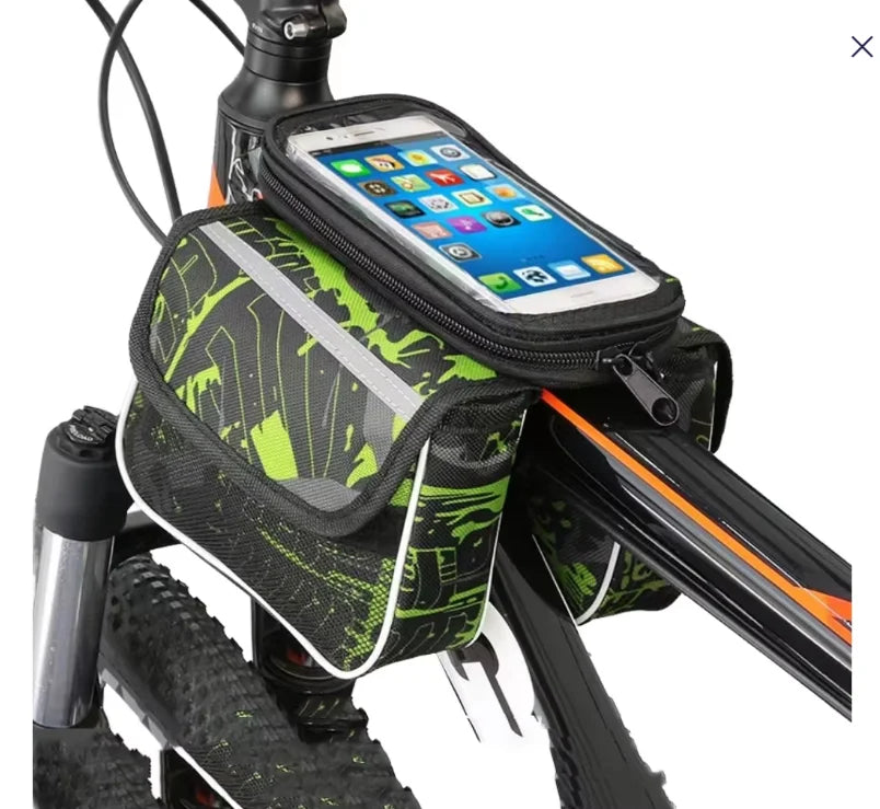 Outdoor Cycling Bicycle Front Beam Bag Mountain Bike Mobile Bag Cycling Camouflage Upper Pipe Bag