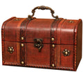 Vintage Polished Wooden Storage Hat Box Decorative Stacking Boxes with Elegant Vintage Style