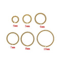Jewelry Premium 14K Gold Filled Ring Fashion Close Twist Jump Ring 925 Sterling Silver