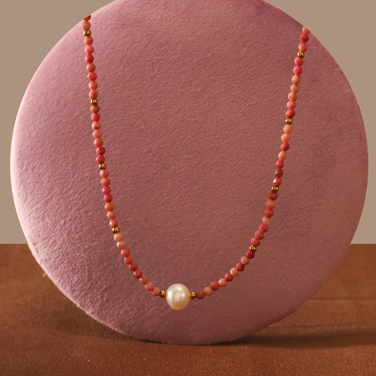INS Handmade Chokers Necklaces Collection for Women Luxury Natural Stone Lapis Amazonite Freshwater Pearl Beads Stainless Steel