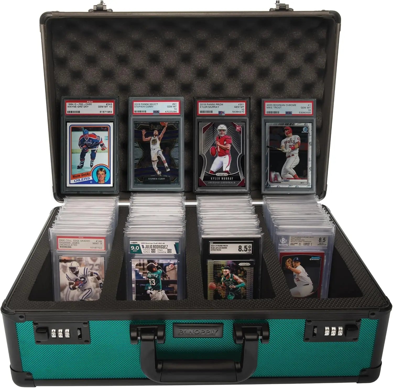 Graded Card Slab Storage Case Aluminum Frame Plastic Surface IP65 Rated for Graded Cards OEM/ODM Custom Support Anti-Dust