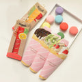 Women's Cartoon Hot Dog Crepes Socks-Anti-Slip Autumn Daily Use Casual Socks