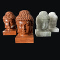 Natural Crystal Gemstone White Jade Quartz Engraved Buddha Statue for Home Decoration Mascot Gift