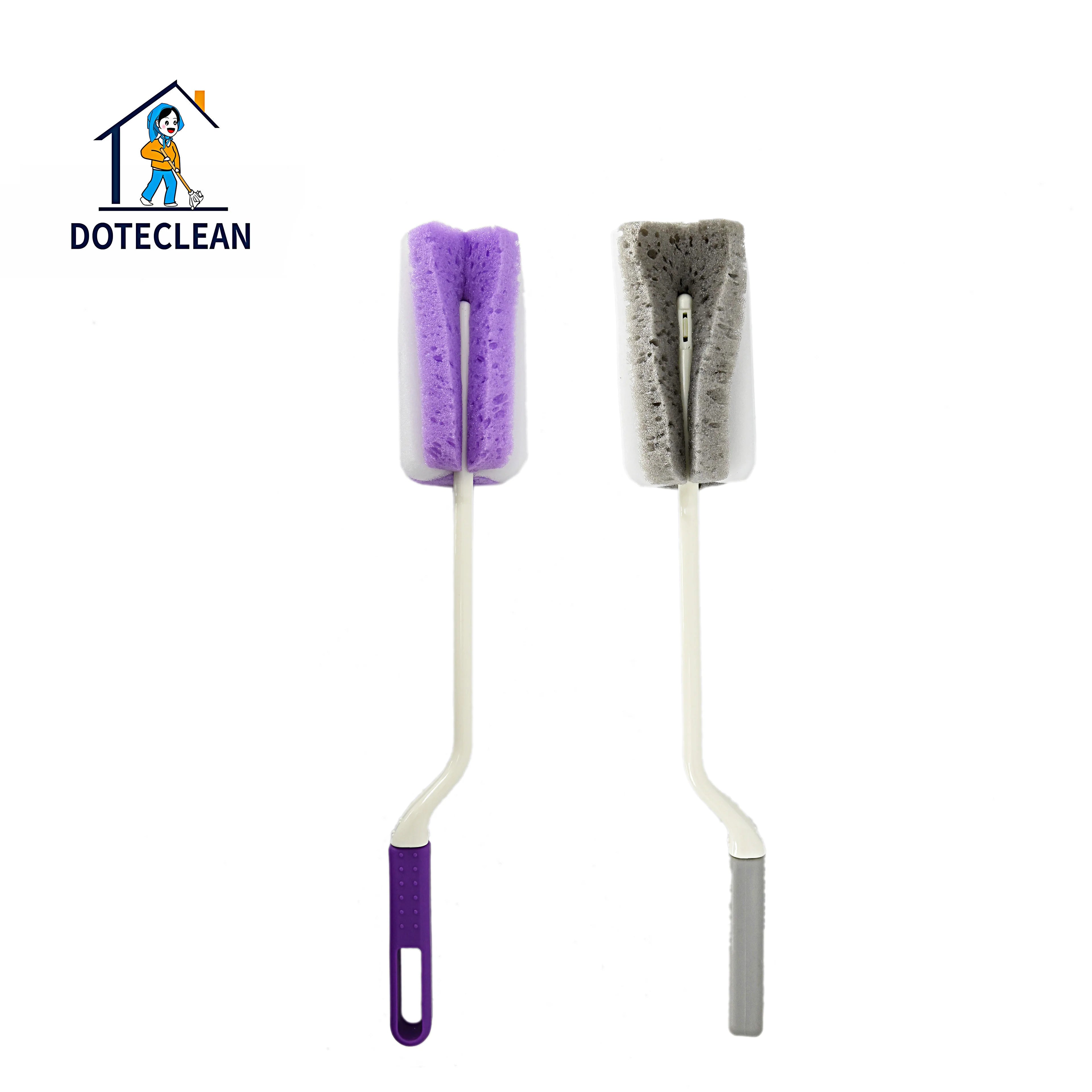 Factory 360 Degree Rotation Long Handle PP Material Sponge Bottle Cleaning Brush Competitive Price