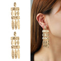 2025 New Wholesale Vintage Alloy Geometric Stud Earrings Fashion Jewelry Gifts for Unisex