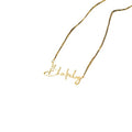 Ivanda Customized Stainless Steel Gold Plated Jewelry Personalized Name Link Chain Letter Necklace for Women
