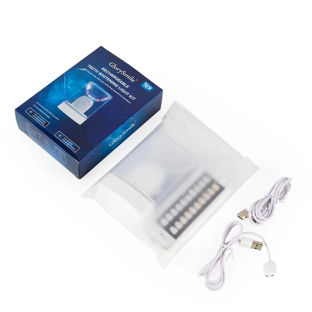 Wireless 32LED Red&Blue Light Snow Smile Teeth Whitening Kits Private Label Bulk Dental Bleaching Kit