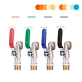 TMOK 1/2"*3/4" Outside Wall Mounted Garden Lever Manual Bib Tap Water Tap Faucet Brass Bibcock