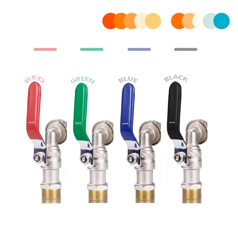 TMOK 1/2"*3/4" Outside Wall Mounted Garden Lever Manual Bib Tap Water Tap Faucet Brass Bibcock