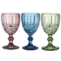 Colored Decorative Wine Glassware Wine Accessories Blue Goblet Vintage Wine Glass