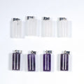 Wholesale Natural Gem Stone Pendant Necklace Cylinder Shape Natural Amethyst/Clear Quartz Crystal Pendant Necklace
