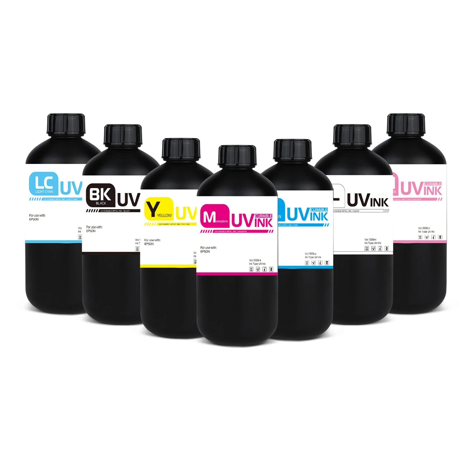 Best Cure Invisible UV Curing Ink Varnish Medium LED UV Ink for Epson R200 R280 I1600 XP600 L805 DX4 DX5 DX7 DX8 I3200 TX800