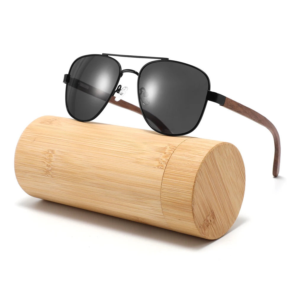 CONCHEN 2022 Designer Lentes De Sol Por Mayor Custom logo Polarized Wooden Sunglasses