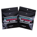 Custom Printed logo Eco Friendly Packaging Plastic Aluminum Foil Resealable Flat Bottom Pouch Ziplock Black Bags