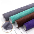 High Eco 0.8mm Velvet Suede PVC Faux Synthetic Self-Adhesive Leather Sticker Roll Artificial Upholstery Car Interior Repair