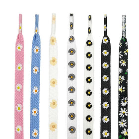 Nylon Shoelaces Manufacturer Customized OEM ODM Nylon Polyester for Printed Wide Flat Sneaker Custom Cotton Fabric Shoelaces