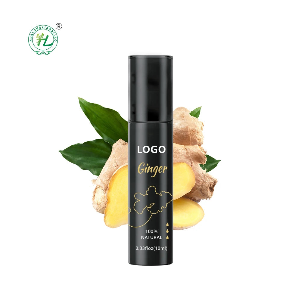 Ginger Blend Essential Oil Roll on for Body Massage - 100% Pure Natural Plant Extract Therapeutic Grade | OEM 10mL