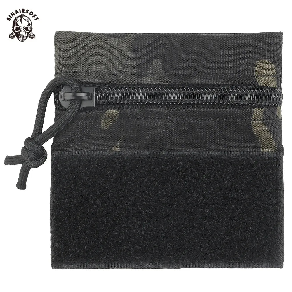Tactical Outdoor Camouflage Zipper Waist Bag Portable Multifunction Key Card Case Coin Purse Nylon Accessory Storage Pouch for