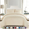 Hot Sale Microfiber 3 Pc Solid Colors Sanding Comforter Plain Duvet Cover Sets