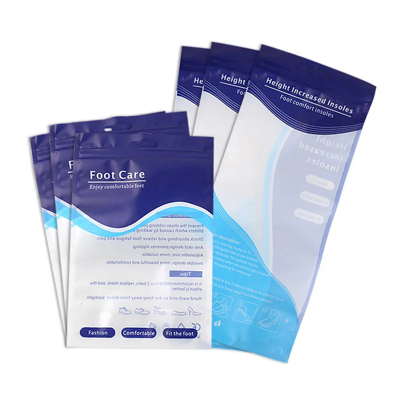 Factory Wholesale Packing Bag Foot Care Product Toe Separator Metatarsal Pad Height Increased Insole Model 91060005