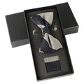 Hamocigia Fashion Mens Silk Jacquard Woven Pre Tied Bowtie Gift Set