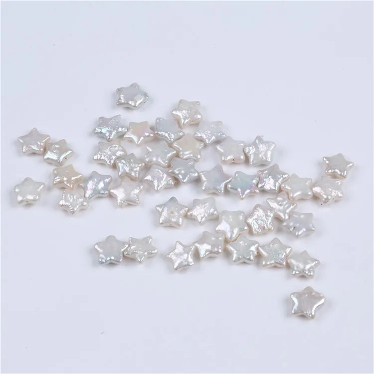 DIY Jewelry Beads Baroque Natural Freshwater Cultured Star Shape Loose Pearls