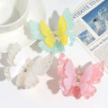 New Fashion Colorful Double-Layer Butterfly Hair Claws for Women Girls Sweet Hair Clip Styling Tools Hair Claw Clips Accessories