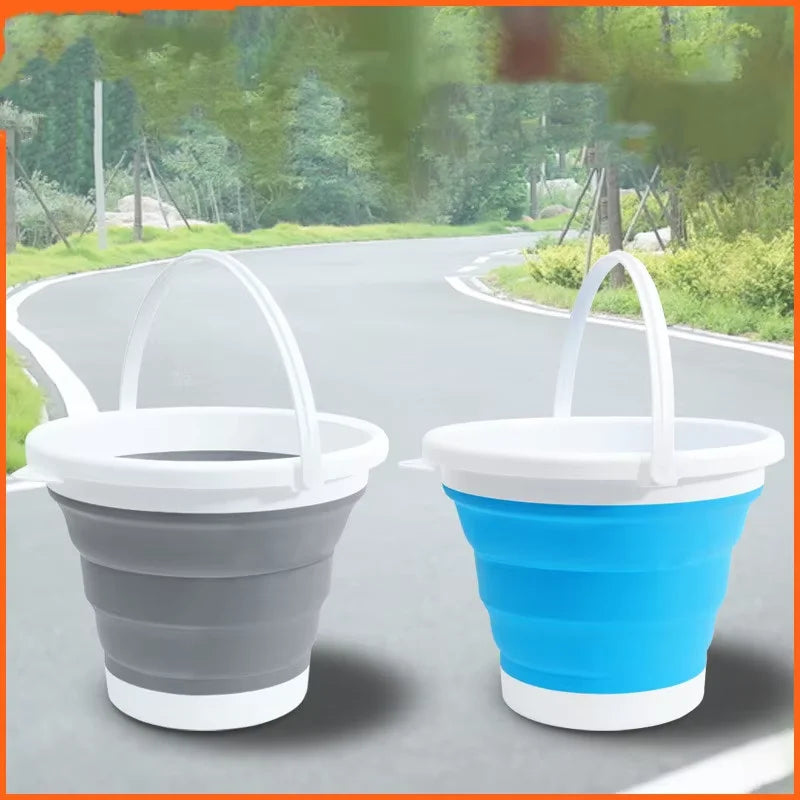 Dooso Factory Collapsable Car Wash Bucket Silicone Picnic Folding Collapsible Mop Bucket Water Container