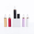 Empty Essential Oil Roller Bottle Container Travel Pocket 5ml Glass Roll on Perfume Aluminum Case Bottle with Metal Ball
