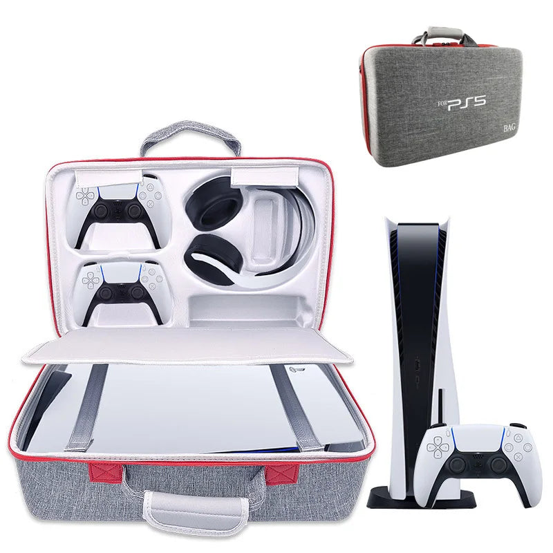 Hard Shell Travel Protective PS5 Storage Bag Custom Hard Eva Protective Bag Case for Sony Ps5