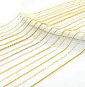 Paslanmaz Elik Kolye 18k Gold Plated Jewelry Stainless Steel Necklace Gold and Silver Chains  for DIY Handmade Fashion Charm