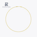 Rochime Minimalist Ins Style Fashion Pig Nose Chian Choker Necklace 925 Sterling Silver Personalized Jewelry