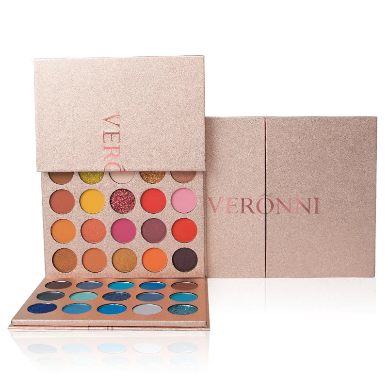 65 Matte Eye Shadow Eyeshadow Palette Natural Waterproof Makeup Shimmer Powder for Light Dark Fair Skin Tones-Maquiagem
