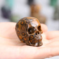 High Quality Natural Crystal Skulls Mini Healing Stone Hand Carved Crafts Gemstone Agate Carvings for Gift Jewelry Pendant Decor
