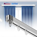 ARODDY Extendable 28-48inch Aluminium Alloy Curtain Track Ceiling Curtain Rod and Rail Ceiling Curtain Tracks Set