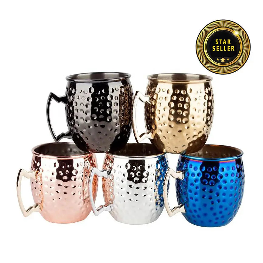 16 oz Eco-Friendly for Certified Stainless Steel Moscow Mule Mug with Sublimation and Engraving for Beer Drinking