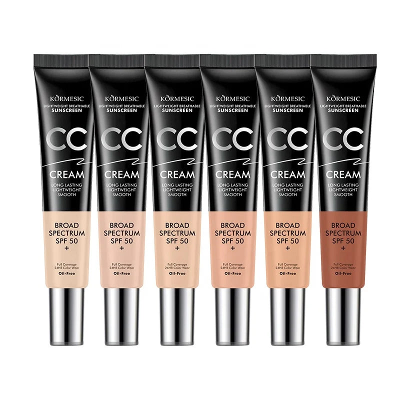 KORMESIC Private Label Natural Broad Spectrum SPF 50+ and Makeup Holding air Cushion Foundation BB Whitening Cream