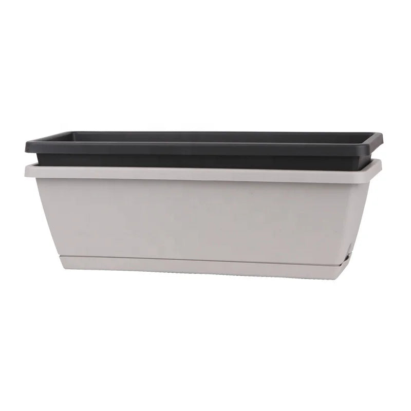 50cm Rectangle Plastic Vegetable Planter Rectangle Vegetable Pot Fruit Planting Pot