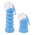 Special Made Non-Toxic Silicone Collapsible Water Bottle for Direct Drinking for Camping and Boiling Water