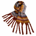 Wholesale New Winter Korean Version Plaid Scarf Thick Neck Warm Everything Senior Sense Long Plain Length Rainbow Colors