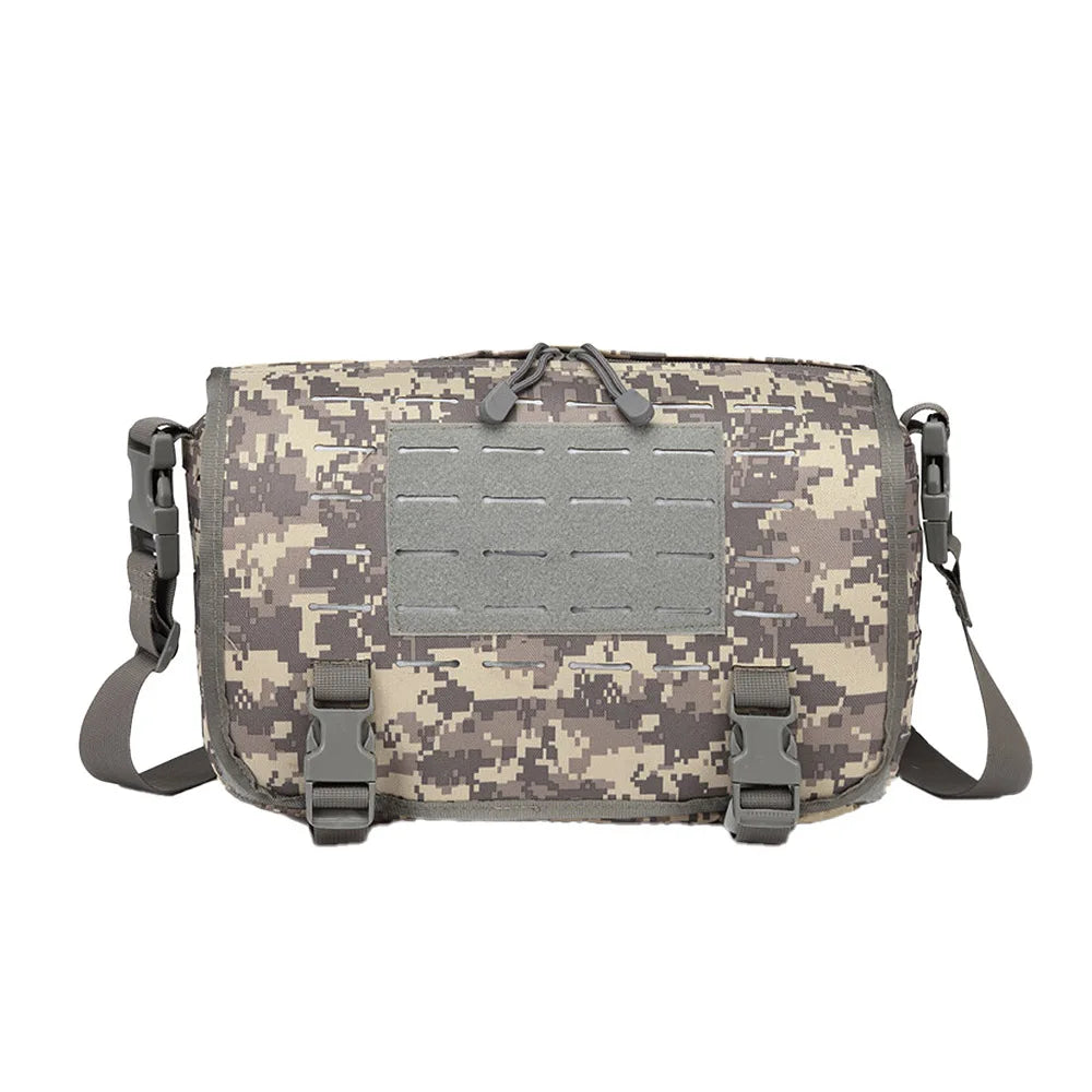 Outdoor Nylon Shoulder Bag MOLLE Waterproof Phablet Crossbody Bag Fashionable Small Square Bag for Hiking Hunting