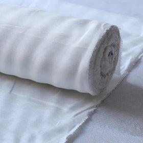 Environmental Silk Linen Fabric Mix Blend Flax Hemp Solid Color Plain Natural White Undyed for Women Fashion Clothing Shirt